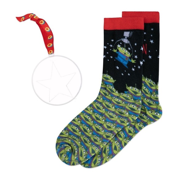 Toy Story Alien Holiday Socks in Ornament for Adults - Picture 1 of 3